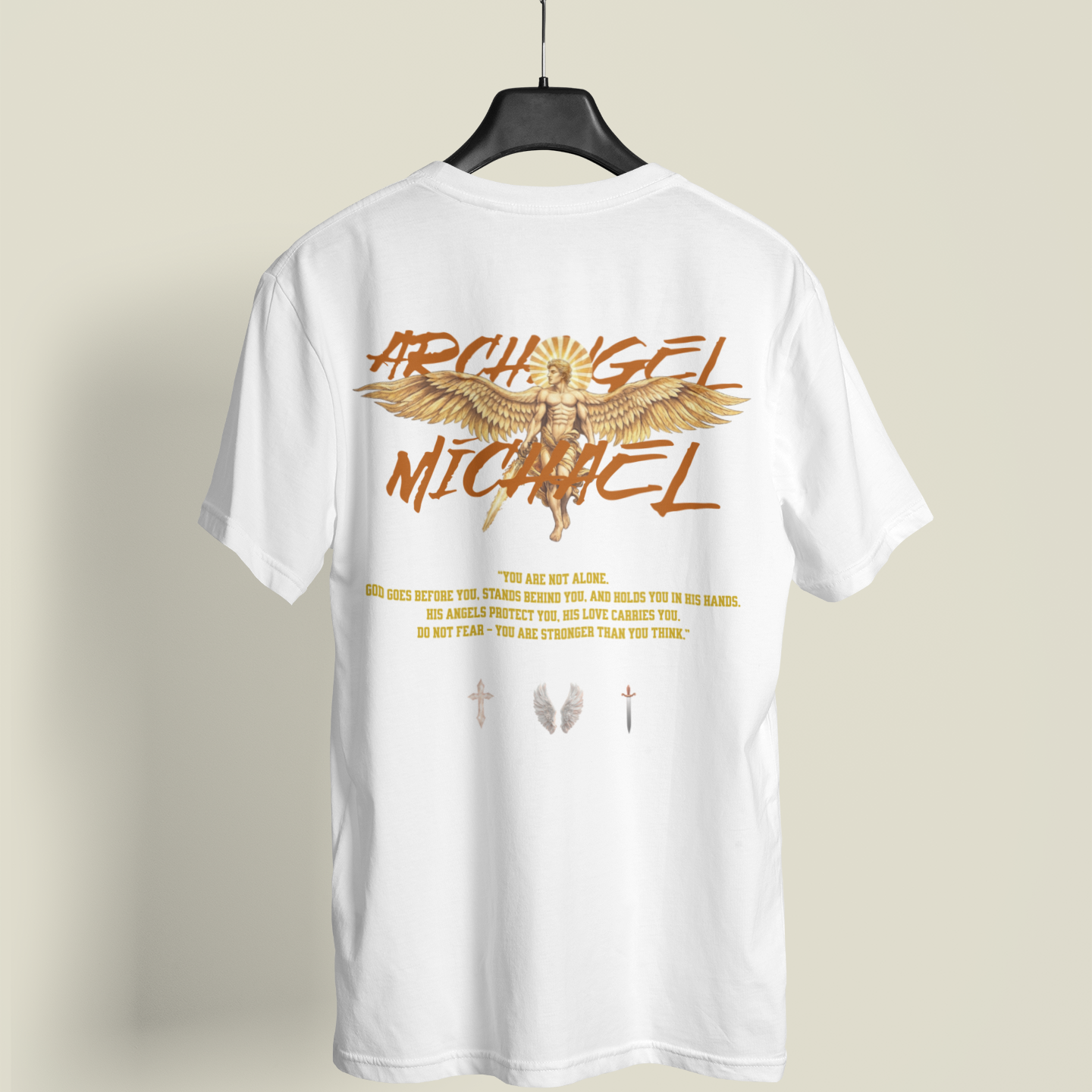 "ARCHANGEL MICHAEL WARRIOR OF GOD" OVERSIZED SHIRT