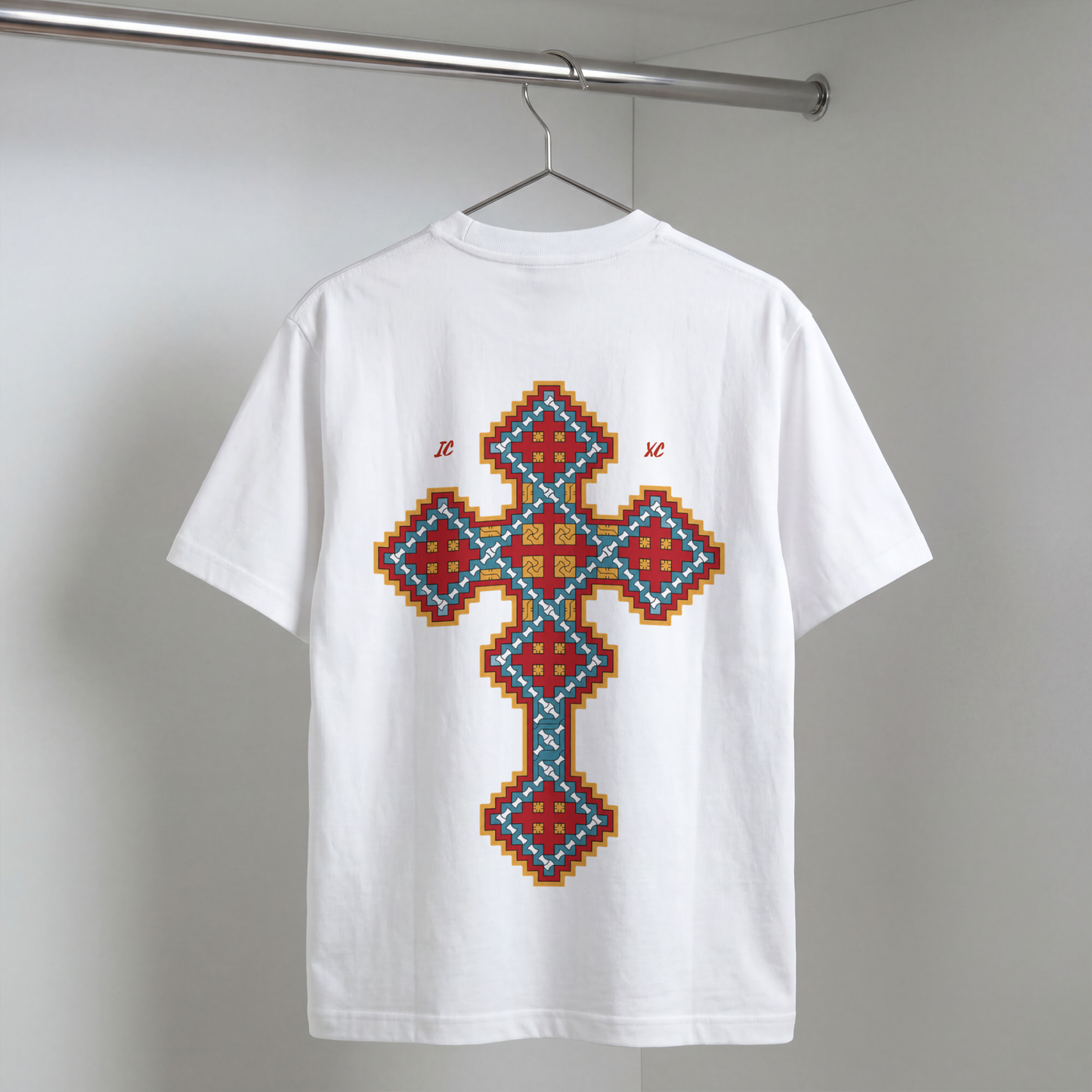 "CHRIST CROSS" OVERSIZED SHIRT