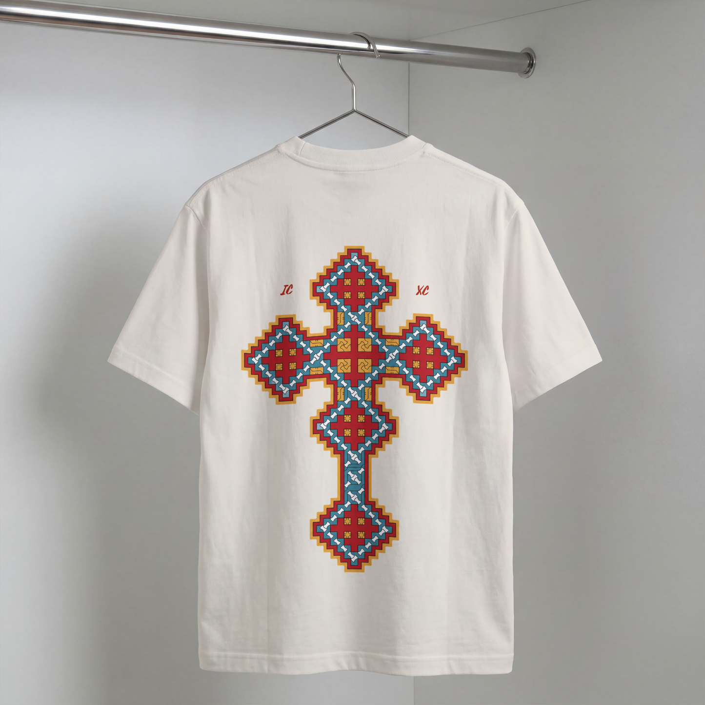 "CHRIST CROSS" OVERSIZED SHIRT