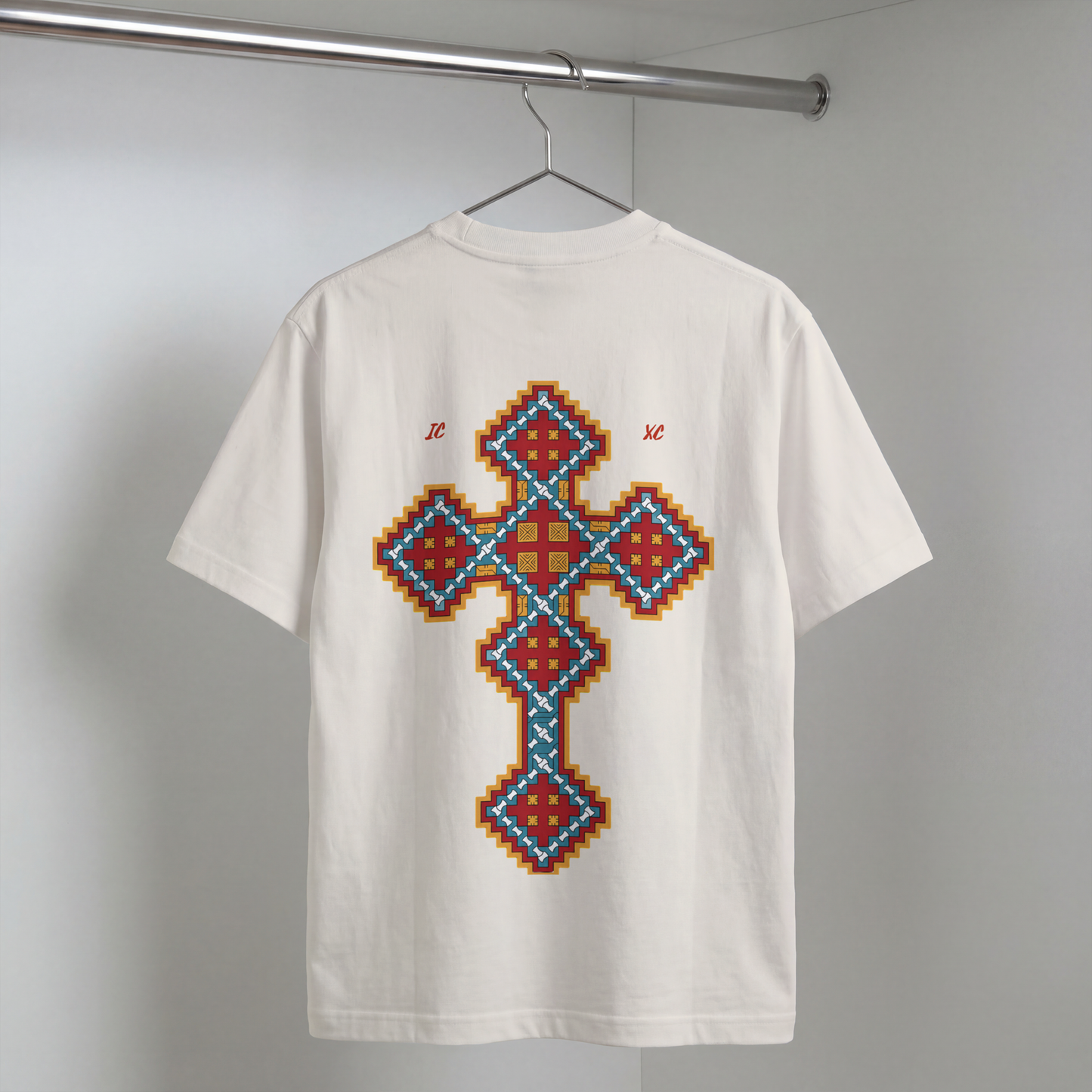 "CHRIST CROSS" OVERSIZED SHIRT