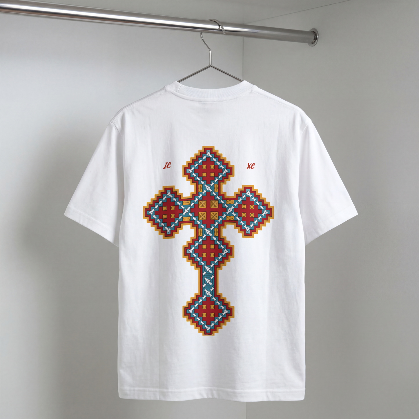 "CHRIST CROSS" OVERSIZED SHIRT