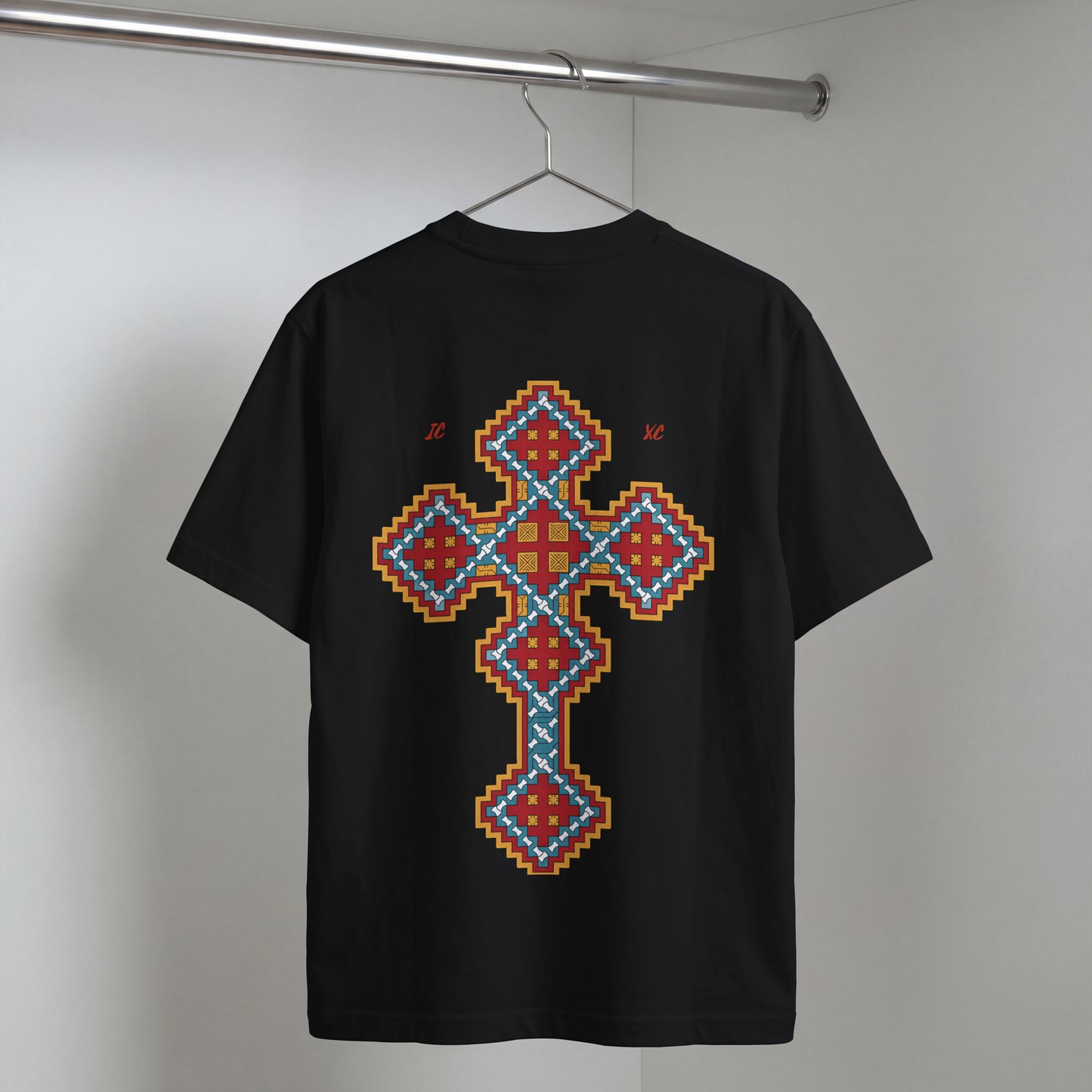 "CHRIST CROSS" OVERSIZED SHIRT