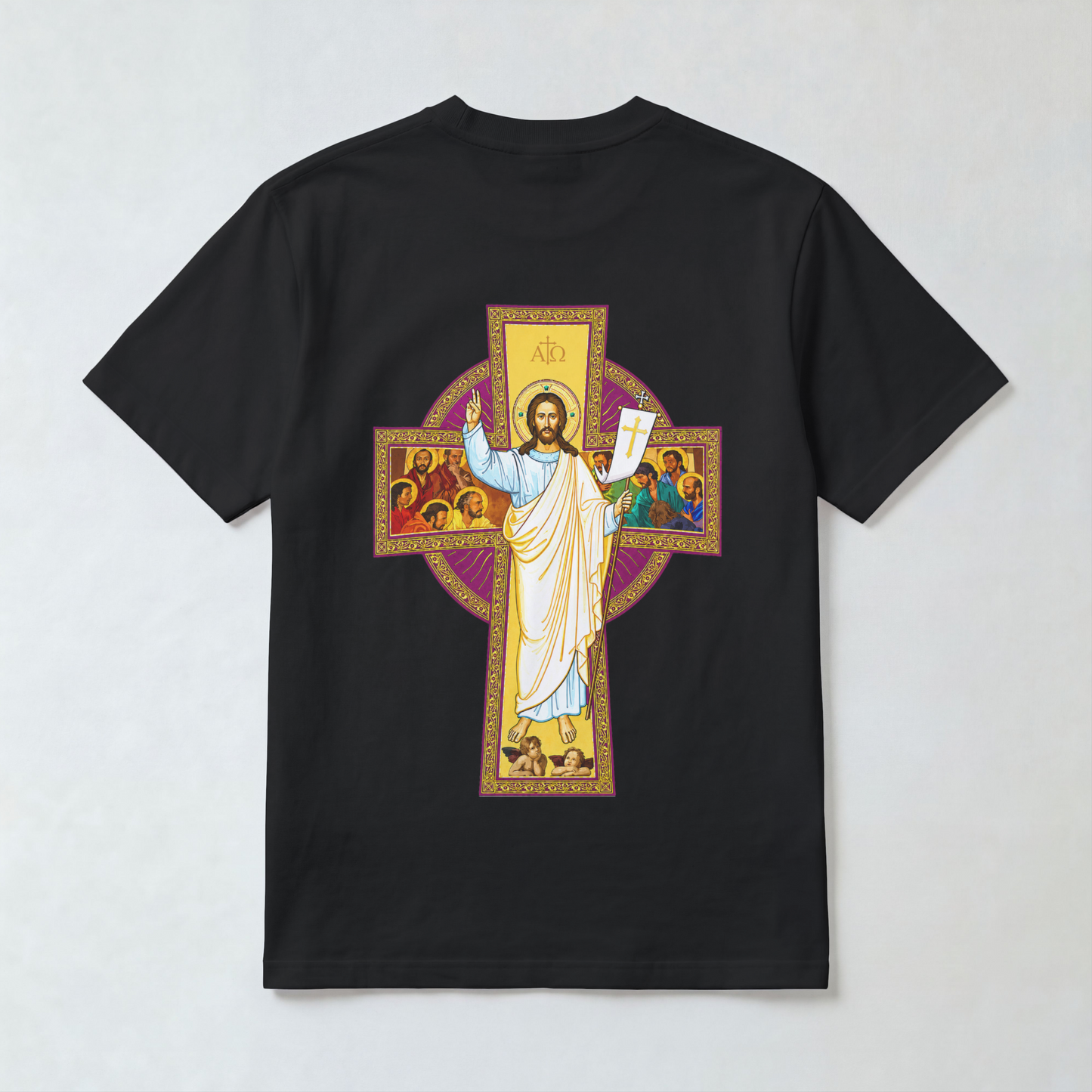 "ETERNAL CROSS" OVERSIZED SHIRT